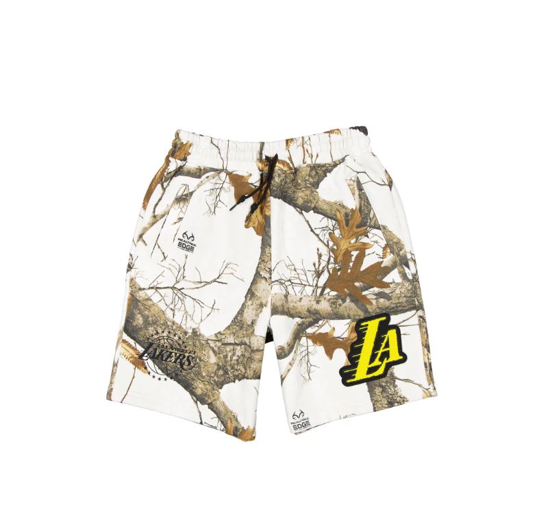 Men 2025 NBA Los Angeles Lakers shorts style 1